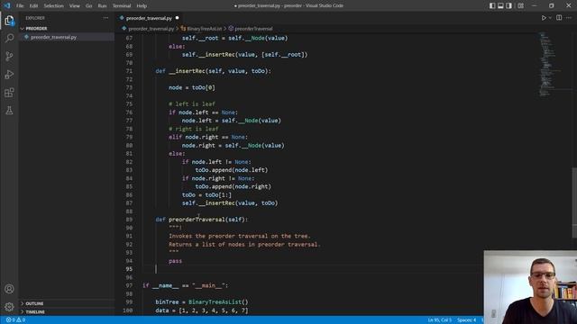 Preorder Traversal of Tree in Python | Theory | Implementation | Data Structures and Algorithms смотреть онлайн