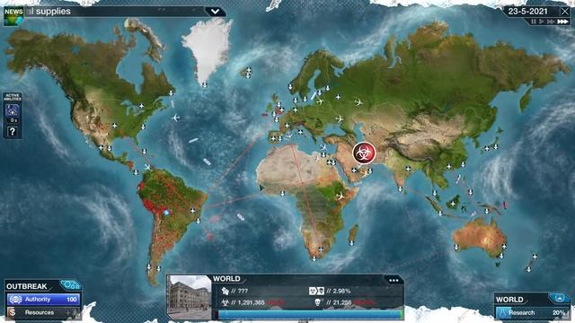Plague Inc. Evolved: The Cure - Bacteria [Normal/No lockdown] смотреть онлайн