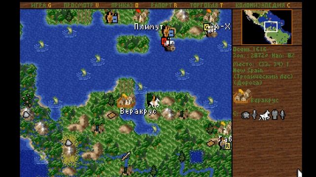 Ретро-стрим. Полное прохождение Colonization (1994) Sid Meier's. №1 смотреть онлайн