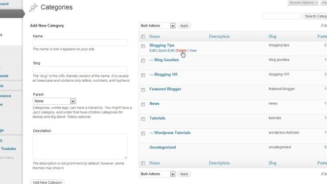 Wordpress Tutorial - Category Management смотреть онлайн