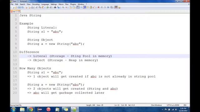 String in Java смотреть онлайн