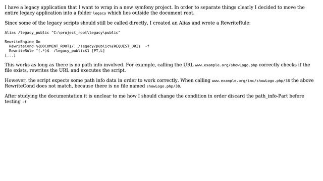 Use Path Info in conjunction with RewriteRule смотреть онлайн