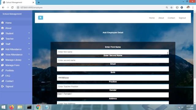 School Management System Project | Python Django SQLite Bootstrap смотреть онлайн