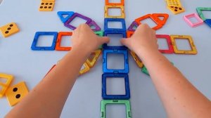 Как сделать из МАГНИТНОГО КОНСТРУКТОРА Разноцветный шар