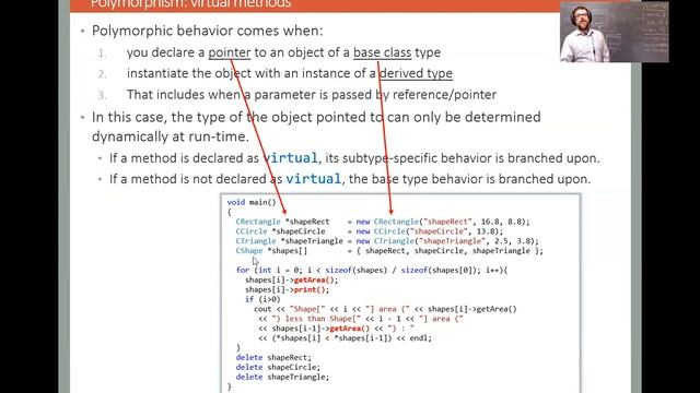 COMP345 - Advanced Program Design with C++ - slide set 7 - part 1 of 3 - polymorphism смотреть онлайн
