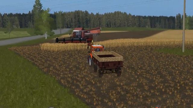 Мод МТЗ 82.1 Дорожный & 2ПТС 4 для Farming Simulator 2017 смотреть онлайн