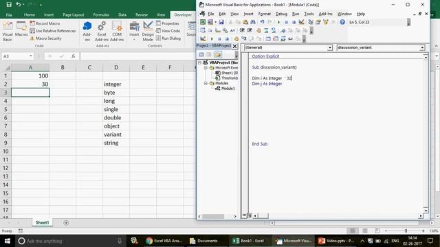 Learn Excel - Video 349- VBA - Why when we use Variant Data Type смотреть онлайн