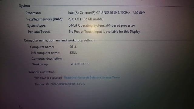 LAPTOP 2nd DELL INSPIRON 3462 INTEL CELERON CPU N3350 1.1GHz RAM 2 GB HDD 500 GB Rp1Juta смотреть онлайн