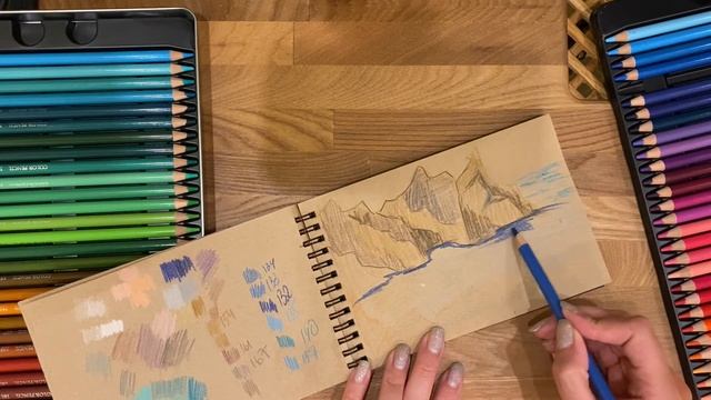 Рисую быстрый скетч цветными карандашами под шум моря. Пленер не выходя из дома под шум моря online смотреть онлайн