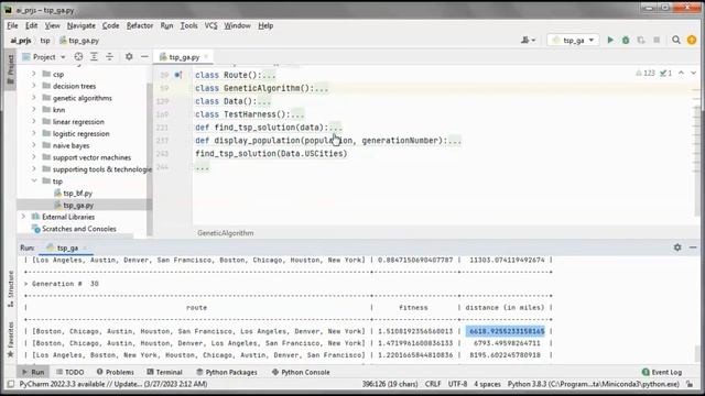 Traveling Salesman Problem (TSP) + Python + Genetic Algorithm (public version) смотреть онлайн