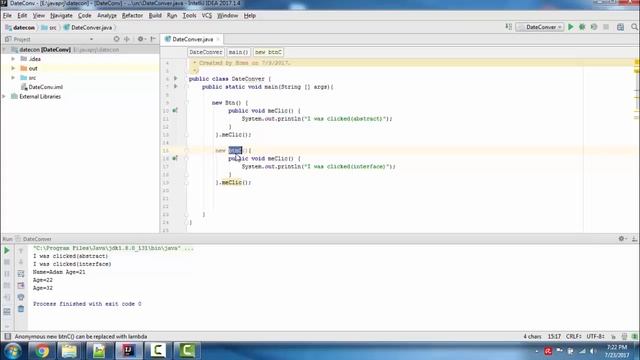 Java - Anonymous Inner Class смотреть онлайн