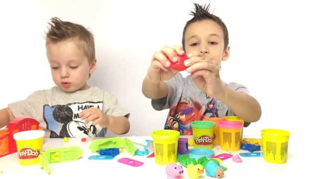 Веселая Школа с Play-Doh Развивающее Видео Для Детей Пластилин Плей До Пластилин для детей