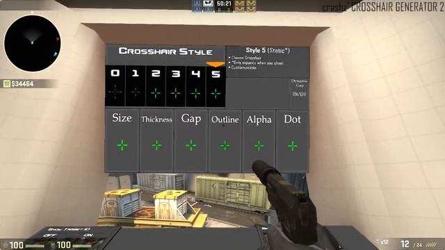 Настройка прицела в CS:GO смотреть онлайн