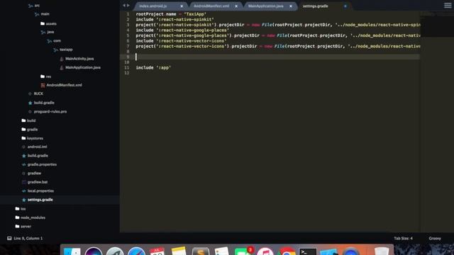 React Native Car/Taxi Booking App - Running App On Android Emulator смотреть онлайн