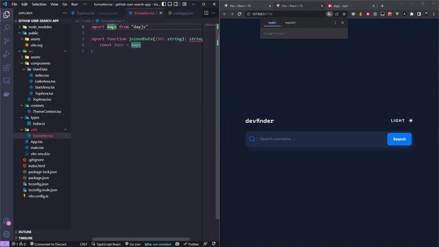 GitHub user search app | React, Vite , TypeScript | Desafío Frontend Mentor? | API GitHub смотреть онлайн