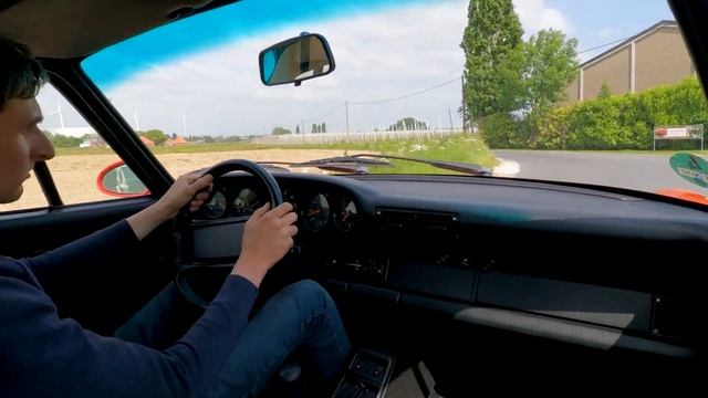 Porsche 964 RS 3.8 driving video смотреть онлайн