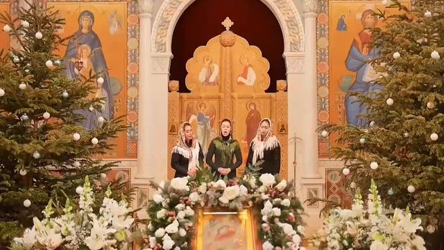 «Посетил ны есть свыше Спас наш...».Исполняет трио Свято-Троицкого собора... смотреть онлайн