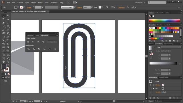 Flat иконки в Photoshop и Illustrator. Урок 08. смотреть онлайн