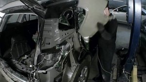 Hyundai Santa Fe - Замена заднего правого крыла