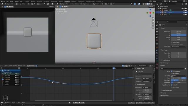 Зацикленная анимация в Blender | Graph Editor | Тонкая подстройка анимации смотреть онлайн
