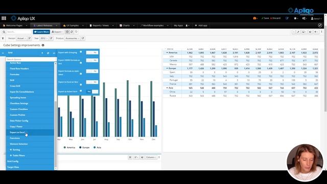 Apliqo UX for IBM Planning Analytics / TM1 - Export to excel as Active Form смотреть онлайн