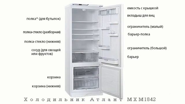 Холодильник АТЛАНТ МХМ 1842 62 белый смотреть онлайн