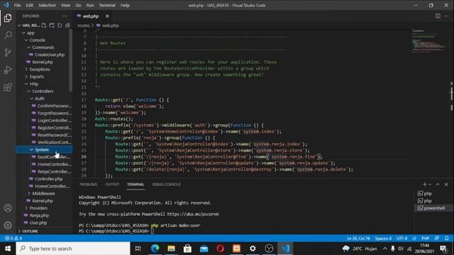 Tutorial Pemindahan Template PHP biasa ke LARAVEL смотреть онлайн