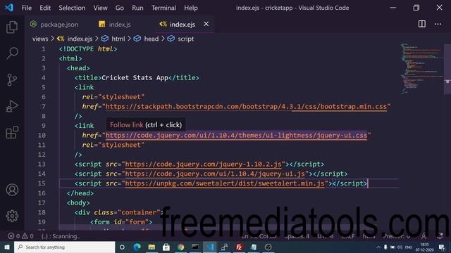 Node.js Express Cricket Live Statistics App in Javascript Using ESPN Cricinfo API Project For Noobs смотреть онлайн