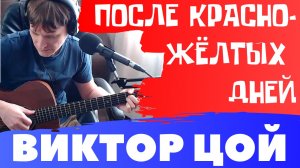 Цой - Красно-желтые дни аккорды 🎸 кавер табы как играть на гитаре
