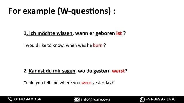 How to form Indirect Questions in German/ Use of Indirect questions/ German Lessons смотреть онлайн