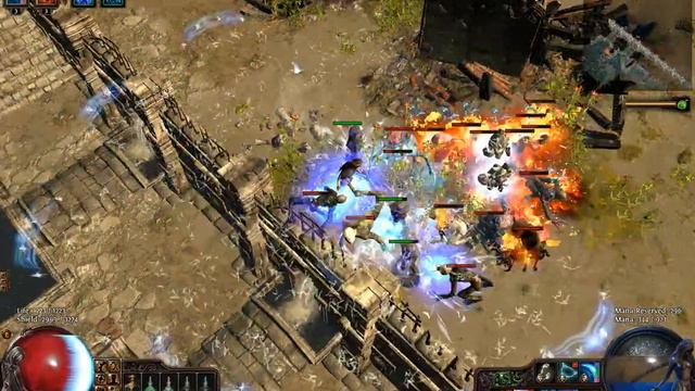 3 Tripel Freezing Pulse Totems Path of Exile poe lvl61 Joeys_Hexe_ смотреть онлайн