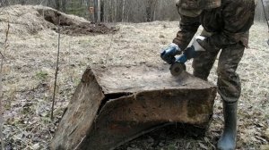 «Режу металл в лесу» Аккумуляторная болгарка в деле! Коп металлолома 2020. Находки металлоискателем