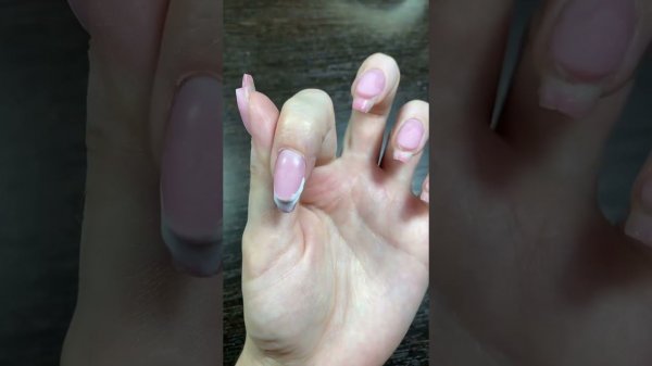 МК наращивание без форм Выкладной френч