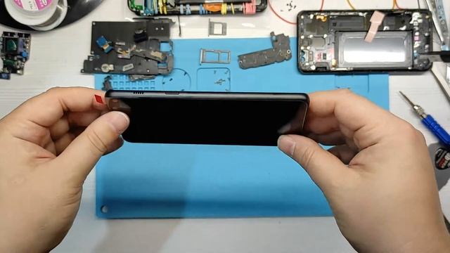 Реставрация смартфона Samsung | Восстановление телефона Samsung Galaxy A8 (2018) | Ремонт телефона смотреть онлайн