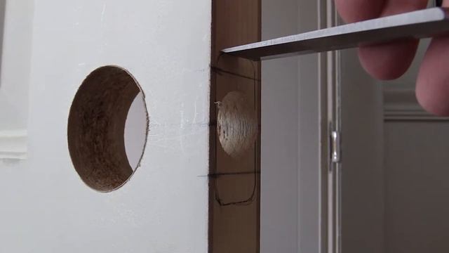 how to drill new door knob | for the beginner смотреть онлайн