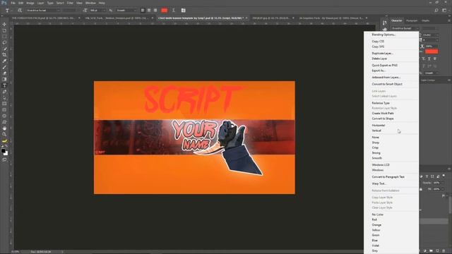 CS GO Karambit Slaughter channel banner template (Photoshop) смотреть онлайн