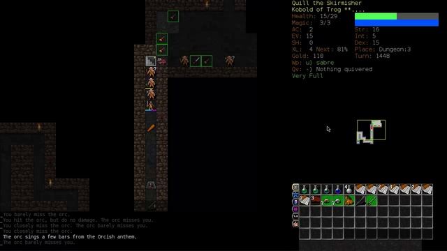 Let's Play Dungeon Crawl - Kobold Berseker! смотреть онлайн