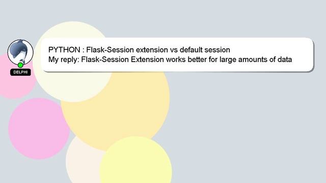 PYTHON : Flask-Session extension vs default session смотреть онлайн