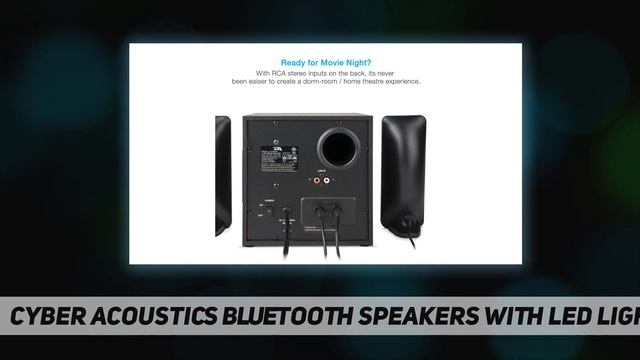Cyber Acoustics Bluetooth Speakers with LED Lights - Review 2023 смотреть онлайн