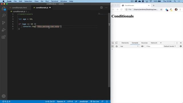 IF statement in JAVASCRIPT смотреть онлайн