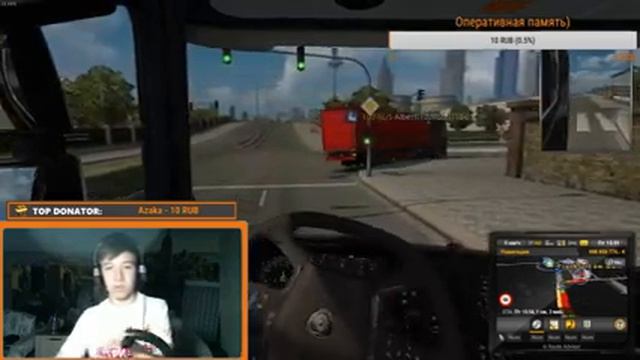 Играем ETS 2, Розыгрыш DLS для ETS 2 !!! Сорбираем конвой !!! смотреть онлайн