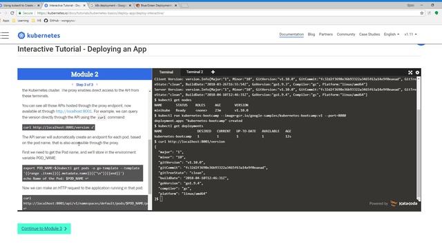 02 Using kubectl to Create a Deployment смотреть онлайн