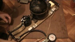 Насос из компрессора холодильника