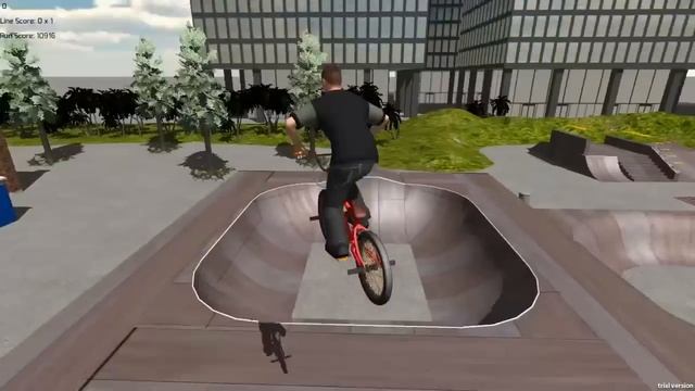 Bikepark: the bmx riders game - PC alpha gameplay on custom map смотреть онлайн