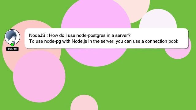 NodeJS : How do I use node-postgres in a server? смотреть онлайн