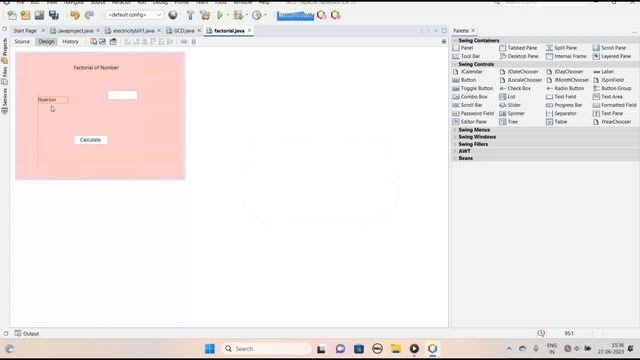 Factorial in GUI JAVA || JAVA PROJECTS смотреть онлайн