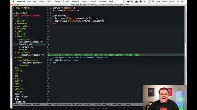 JSON API and Active Model Serializers with Rails смотреть онлайн