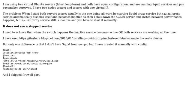 DevOps & SysAdmins: Pacemaker does not boot service after node switch смотреть онлайн