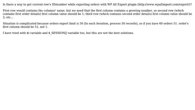 Wordpress: Get WP All Export row ID смотреть онлайн