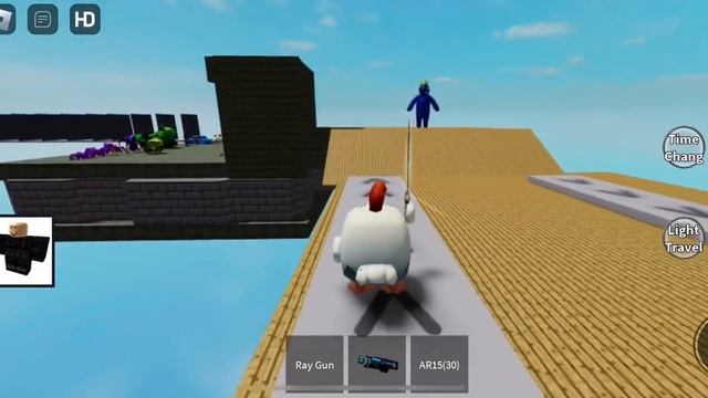 Playing chicken gun in ROBLOX смотреть онлайн
